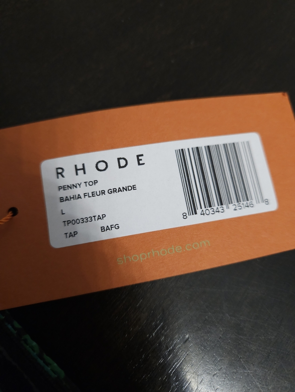 NWT new RHODE Penny Top in Bahia Fleur Grande large - Picture 11 of 12